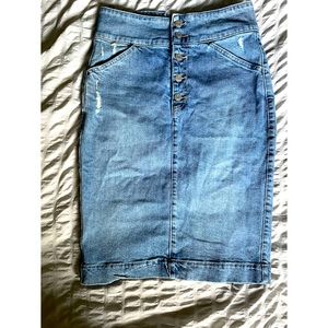Gap denim skirt knee length